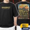 Coldplay 2025 Tour Music Of The Spheres World Tour Poster Event At Toronto Rogers Stadium On July 7-8-11-12 Merch Unisex T-Shirt