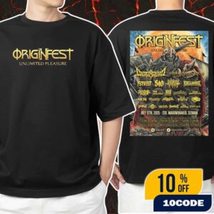 Origin Fest Unlimited Pressure 2025 Poster Line Up Backprint Unisex T-Shirt Merchandise