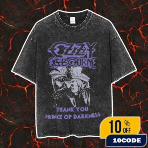 Ozzy Osbourne Back To The Beginning Ozzy Ozbourne Thank You Prince Of Darkness RIP 1948-2025 Vintage Washed Unisex T-Shirt