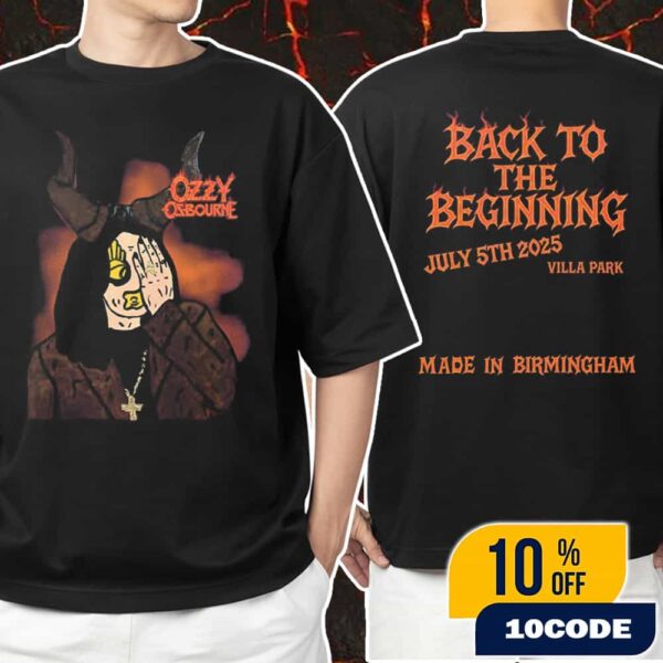 Ozzy Osbourne Back To The Beginning The Final Show Ozzy Bull July 5th 2025 At Villa Park Made In Birmingham Unisex T-Shirt Merchandise
