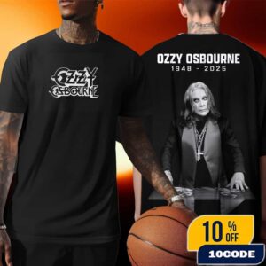Ozzy Osbourne Godfather Of Heavy Metal 57 Year Legacy RIP Prince Of Darkness 1948-2025 Unisex T-Shirt