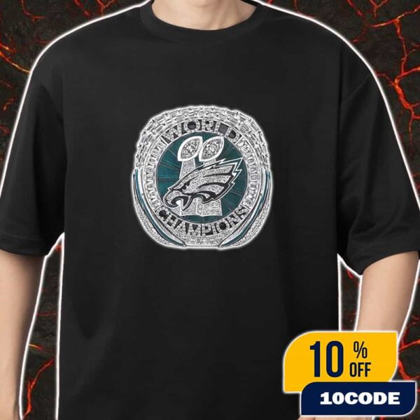Philadelphia Eagles Super Bowl LIX Championship Ring Logo Number 59 World Champions 2025 Merch Unisex T-Shirt