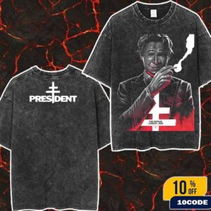 President Band The Garage London 2025 Official Poster Art By Luke Preece Wash Two Sides T-Shirt