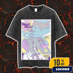 Primus Onward And Upward Tour July 16th 2025 At Michigan Lottery Amphitheatre At Freedom Hill Detroit MI Poster Artwork By Andrew and Rachael Johnson Vintage Washed Unisex T-Shirt