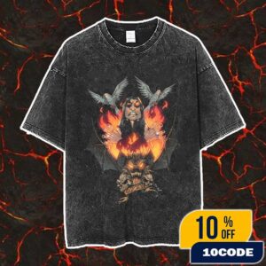 Puis Calzada x Alonso Espinoza Best Artwork Tribute To Ozzy Osbourne RIP 1948-2025 Vintage Washed Unisex T-Shirt