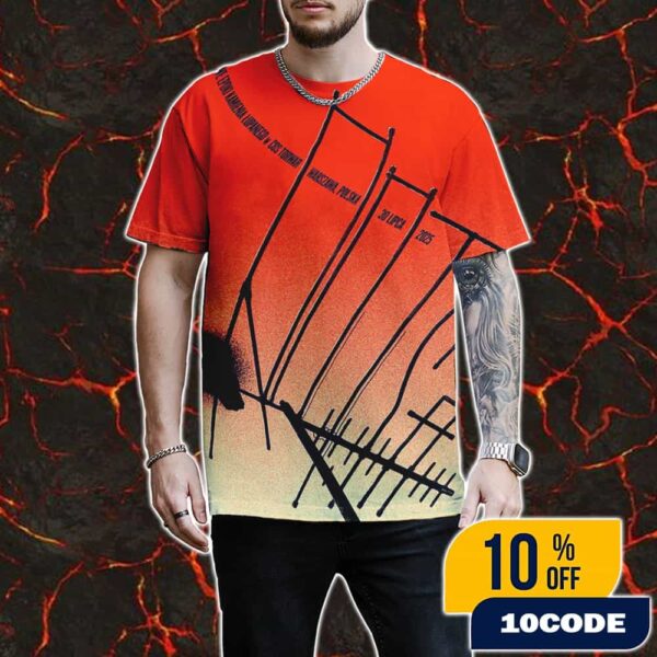 Queens Of The Stone Age The End Is Nero Tour 2025 COS Torwar Warsaw Poland July 30 2025 Poster Event All Over Print Graphic T-Shirt, Hoodie