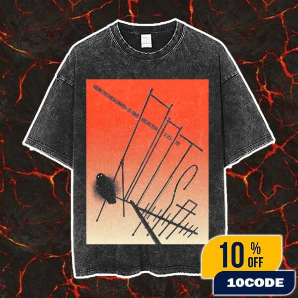 Queens Of The Stone Age The End Is Nero Tour 2025 COS Torwar Warsaw Poland July 30 2025 Poster Event Vintage Washed Unisex T-Shirt