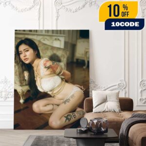 Rae Lil Black Shibari Bondage Concept OnlyFans Album Poster Canvas Home Decor
