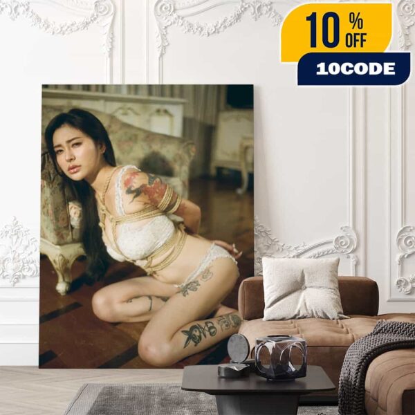 Rae Lil Black Shibari Bondage Concept OnlyFans Album Poster Canvas Home Decor
