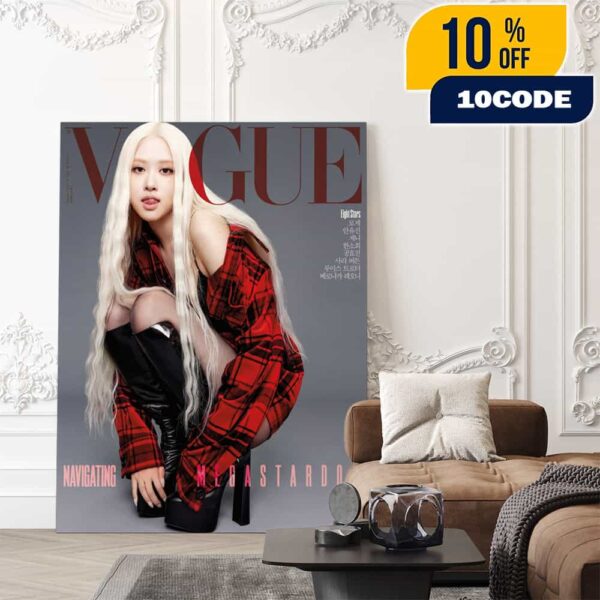 Roses Are Rosie Vogue Korea Magazine Cover Eight Stars Navigating Megastardom Poster Canvas Home Decor