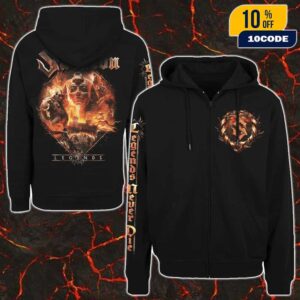 Sabaton Legends New Artwork 11th Studio Album Legends Never Die 17 October 2025 Unisex Zip Hoodie