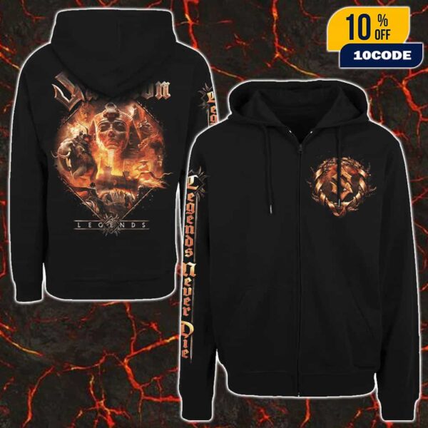 Sabaton Legends New Artwork 11th Studio Album Legends Never Die 17 October 2025 Unisex Zip Hoodie