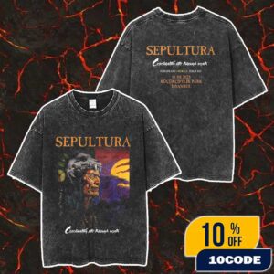 Sepultura Farewell Tour 2025 Concert Celebrating Life Through Death 40 Years Anniversary August 1 2025 Event Tee At Kucukciftlik Park Istanbul Turkish Washed T-Shirt