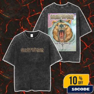 Siberian Meat Grinder Thrash Metal Bear Cult Tour 2025 Poster Bear Tsar Artwork Limited With Tour Dates Merch Unisex Two Sided Washed T-Shirt
