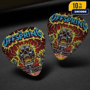 The Offspring Supercharged North American Tour 2025 Poster Tour Dates Artwork By Jimbo Phillips Guitar Pick