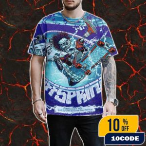 The Offspring’s Supercharged Worldwide North American Tour 23 July 2025 At Budweiser Stage Toronto 909 Lakeshore Blvd West All Over Print Graphic T-Shirt, Hoodie