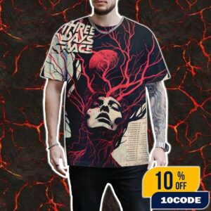 Three Days Grace Alienation 2025 Tour Poster Merch Fan Gifts All Over Print T-Shirt