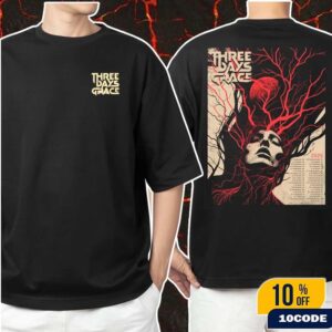 Three Days Grace Alienation Tour 2025 Tour Poster Merch Fan Gifts Classic T-Shirt Two Sides