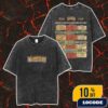 Sylosis EU UK Headline Tour 2025 With revocation x DISTANT x Life Cycles Poster Tour Dates Merch Unisex Two Sided Washed T-Shirt
