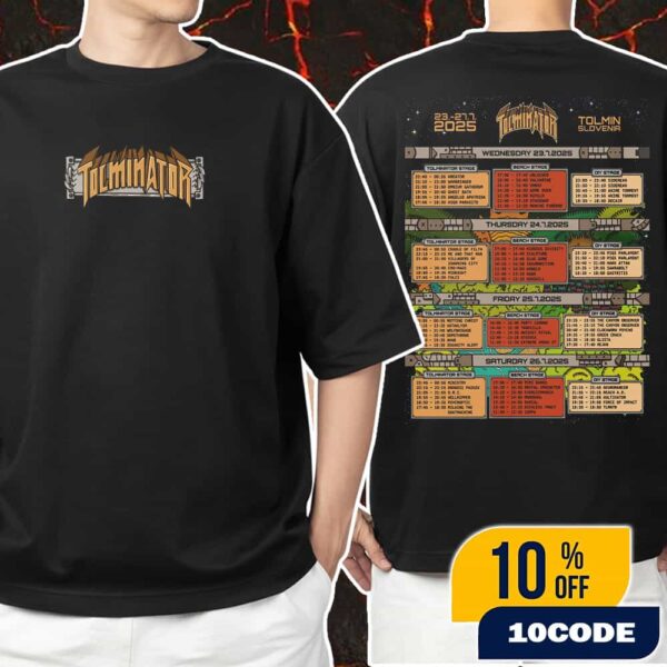 Tolminator Metal Fest III 23-27 July 2025 At Tolmin Slovenia 666 Poster Line Up Unisex T-Shirt Merchandise