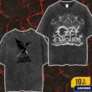 Tribute To Mr Crowley Ozzy Osbourne Black Sabbath RIP 1948-2025 Wash T-Shirt Two Sides
