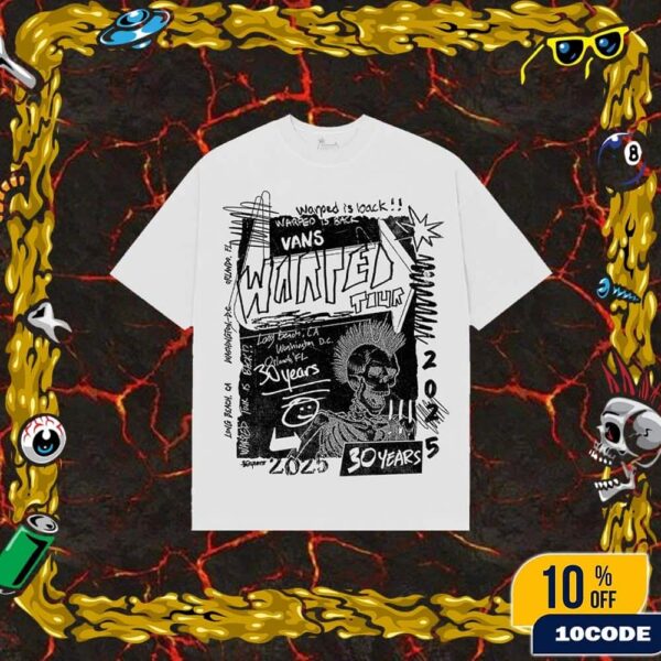 Vans Warped Tour 2025 Anniversary 30 Years Vans Warped Is Back Tee Merchandise Classic T-Shirt