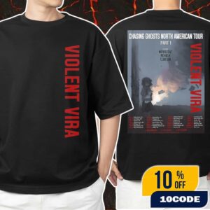 Violent Vira Chasing Ghosts North American Tour Part 1 ft Novulent x Rehash x Clarion Poster Tour Dates 2025 Unisex T-Shirt Merchandise