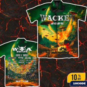Wacken Hawaii Shirt – Alien Attack 2025 WOA Merch Full Line Up Festival