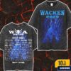 Wacken Open Air 2025 In Schleswig Holstein Germany Dragons Tee Festival From July 30 To August 2 Wash Two Sides T-Shirt