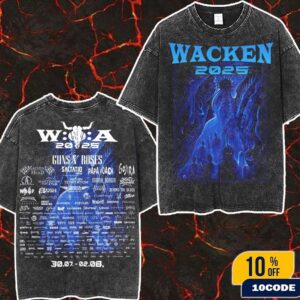 Wacken Open Air 2025 In Schleswig Holstein Germany Lovecraft Tee Festival From July 30 To August 2 Wash Two Sides T-Shirt