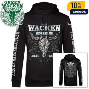 Wacken Open Air 2025 In Schleswig Holstein Germany Machine Hoodie Festival From July 30 To August 2 Merch Shirt