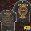 Wacken Open Air 2025 In Schleswig Holstein Germany Temple Tee Festival From July 30 To August 2 Wash Two Sides T-Shirt