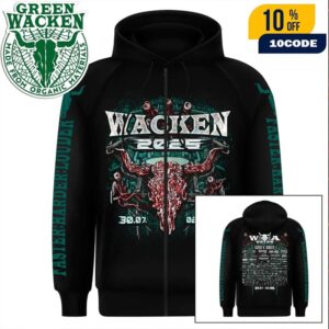 Wacken Open Air 2025 In Schleswig Holstein Germany The Thing Hoodzip Festival From July 30 To August 2 Merch Shirt