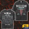 Wacken Open Air 2025 In Schleswig Holstein Germany Temple Tee Festival From July 30 To August 2 Wash Two Sides T-Shirt