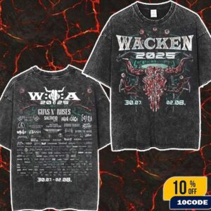 Wacken Open Air 2025 In Schleswig Holstein Germany The Thing Tee Festival From July 30 To August 2 Wash Two Sides T-Shirt