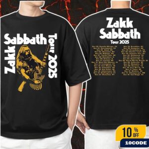 Zakk Sabbath Tour 2025 North American Cities Dates On Nov And Dec Merch Fan Gifts Classic Two Sided T-Shirt