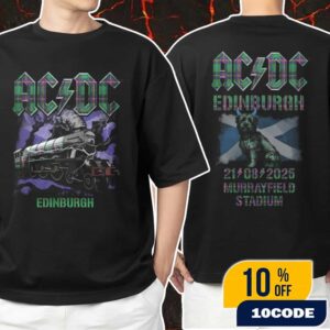 AC/DC Edinburgh PWR UP Event Tour Tee August 21 2025 At Murrayfield Stadium Unisex T-Shirt Merchandise