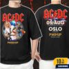 ACDC PWR UP Tour Norway 2025 Event Poster At Bjerke Racecourse In Oslo On August 5th 2025 Artwork By Skurktur Classic Two Sides T-Shirt
