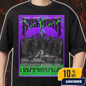 Aespa Rich Man Schedule Poster The 6th Mini Album 9-5-2025 Merch Unisex T-Shirt