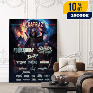 Alcatraz Festival August 6-7-8-9 2025 At Kortrijk Belgium Poster Lineup Headliners Theme Samurai Artwork Poster Canvas Home Decor