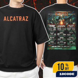 Alcatraz Music Festival 2025 7-10 August At Kortrijk Belgium Heavy Metal Fest With Poster Lineup And Highlights Unisex T-Shirt Merchandise