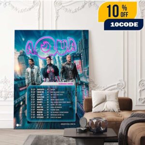 Aqua Canada 2025 Tour Dates And Cities On September Home Decor Poster Canvas