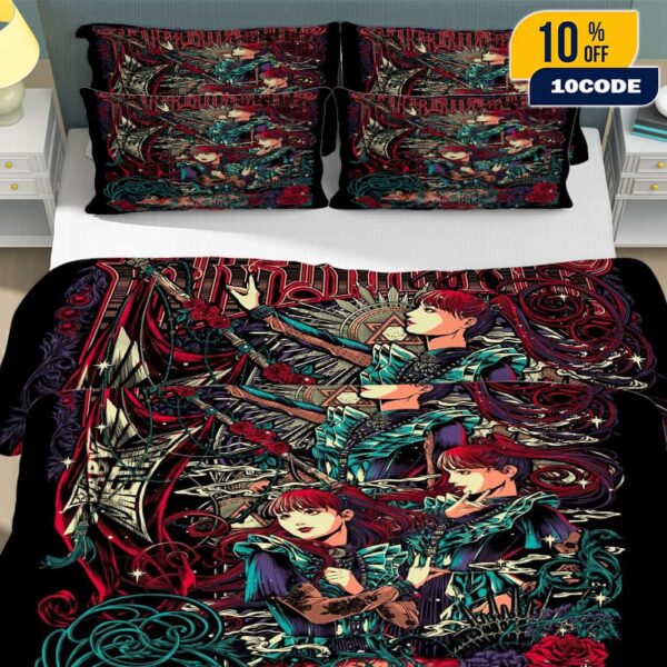 BABYMETAL Victorian Gothic Aesthetic Japanese Culture Home Decor For Bedroom Bedding Sets With Pillow Cases