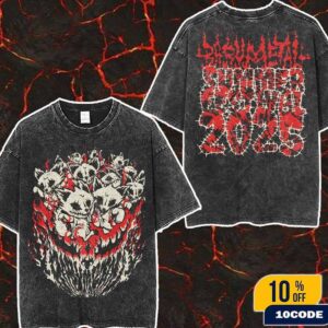 Babymetal Summer Festival 2025 KOGITSUNE MOSH’SH Tee Merchandise Fan Gifts Wash Two Sides T-Shirt