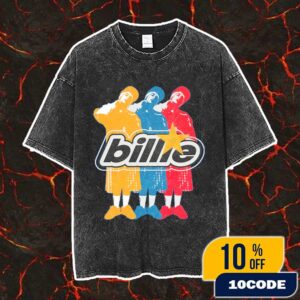 Billie Eilish Billie Repeat Blue New Merch Arrivals 2025 Vintage Washed Unisex T-Shirt
