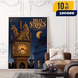 Billy Strings Vancouver BC Canada 2025 Event Poster At Commodore Ballroom On August 19th 2025 Artwork By Pat Hamou Home Decor Poster Canvas