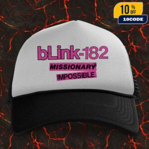 Blink-182 Missionary Impossible 2025 Tour Logo Merch Trucker Hat-Snapback-Classic Hat Cap