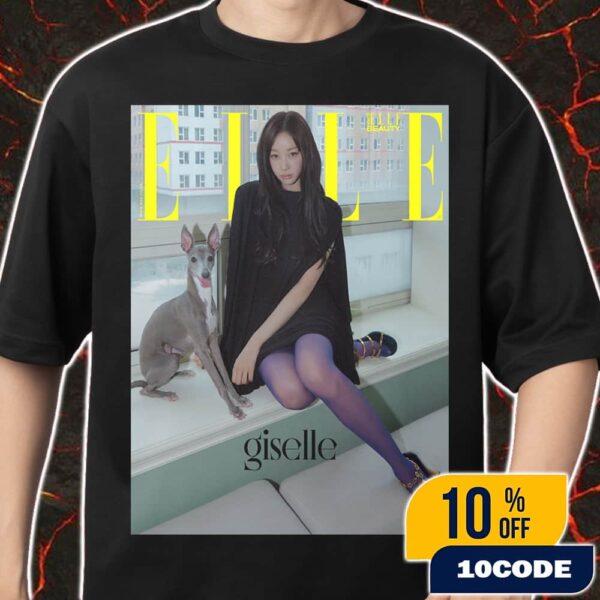 Brand Ambassador Giselle In Loewe Fall Winter 2025 For Elle Korea Photography By Go Won Tae Merch Unisex T-Shirt