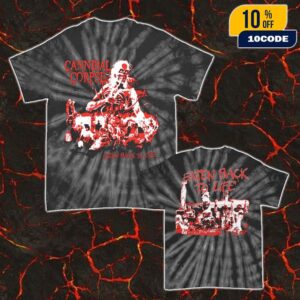 Cannibal Corpse Eaten Back To Life Bootleg Spider Black Dye Unisex T-Shirt