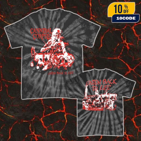 Cannibal Corpse Eaten Back To Life Bootleg Spider Black Dye Unisex T-Shirt